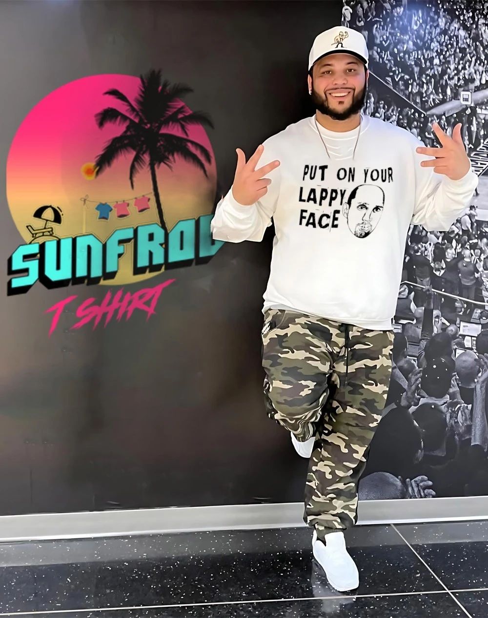 Put On Your Lappy Face graphic shirt