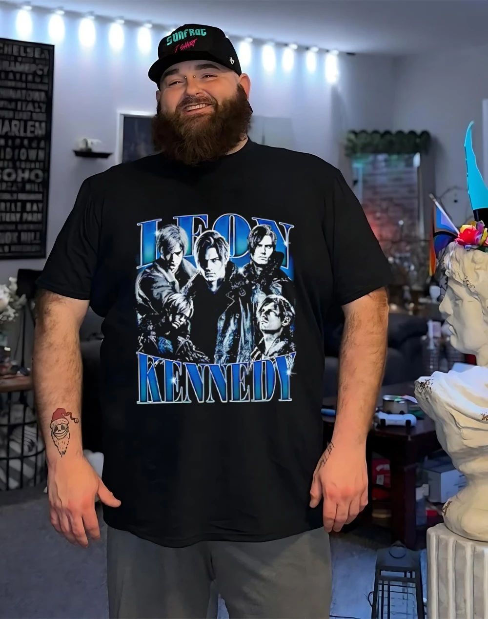 Leon Kennedy picture collage shirt