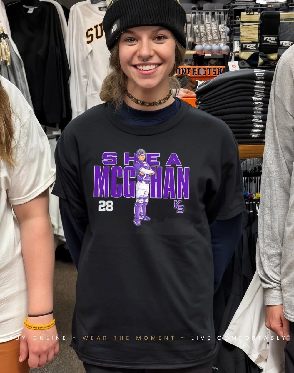 Shea McGahan 28 Kansas State Wildcats baseball shirt