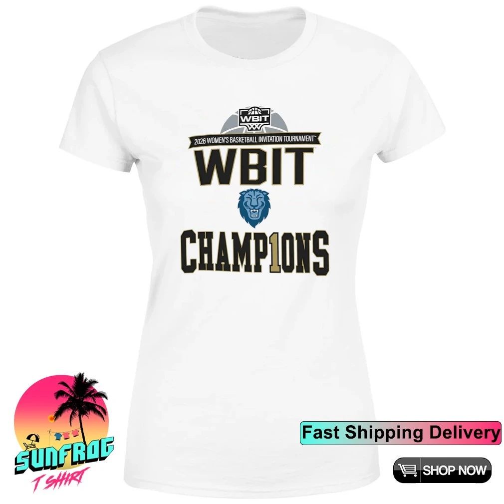 Columbia Lions 2026 WBIT Tournament Champions lock room logo shirt