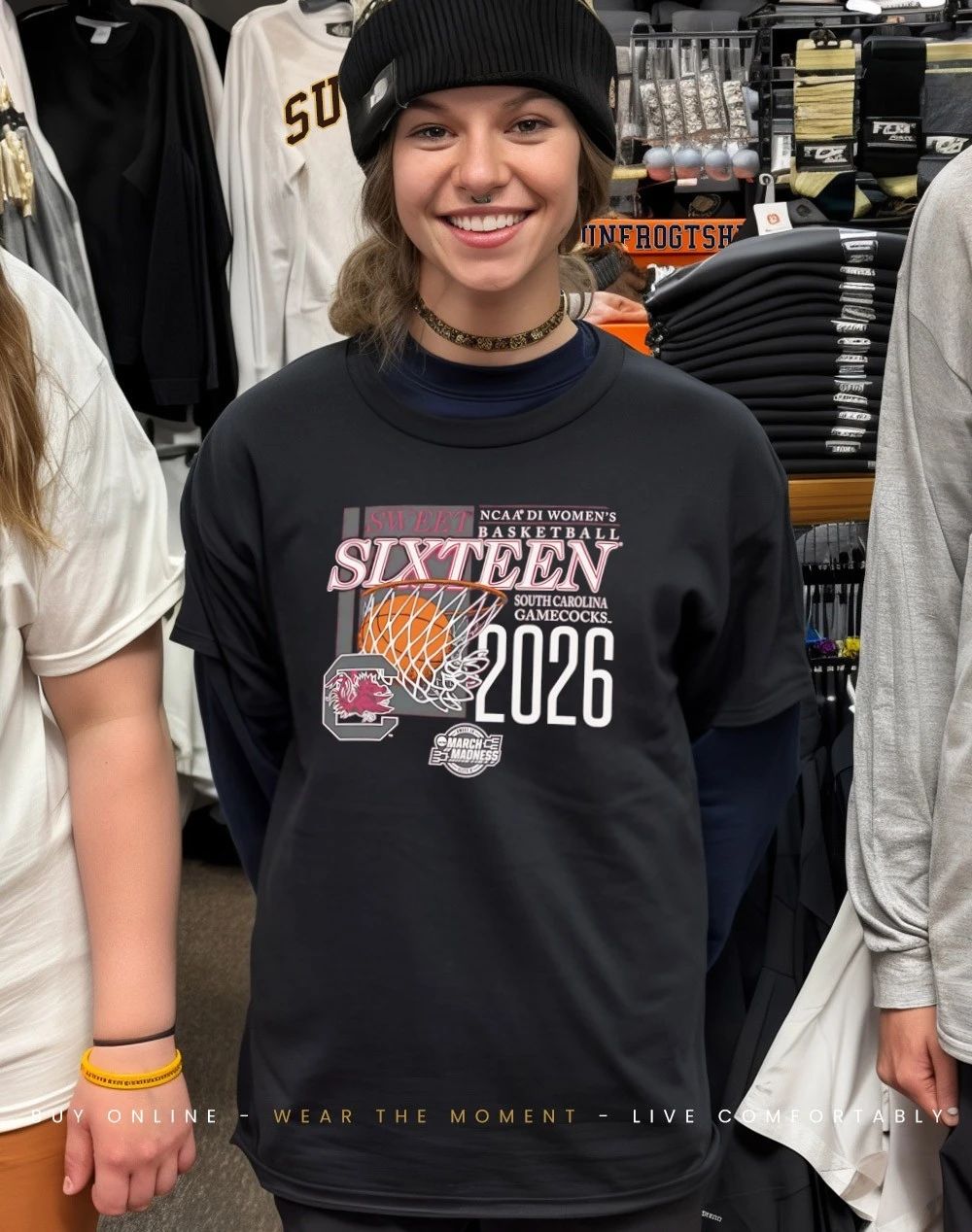South Carolina Gamecocks NCAA DI Women’s Basketball Sixteen 2026 shirt