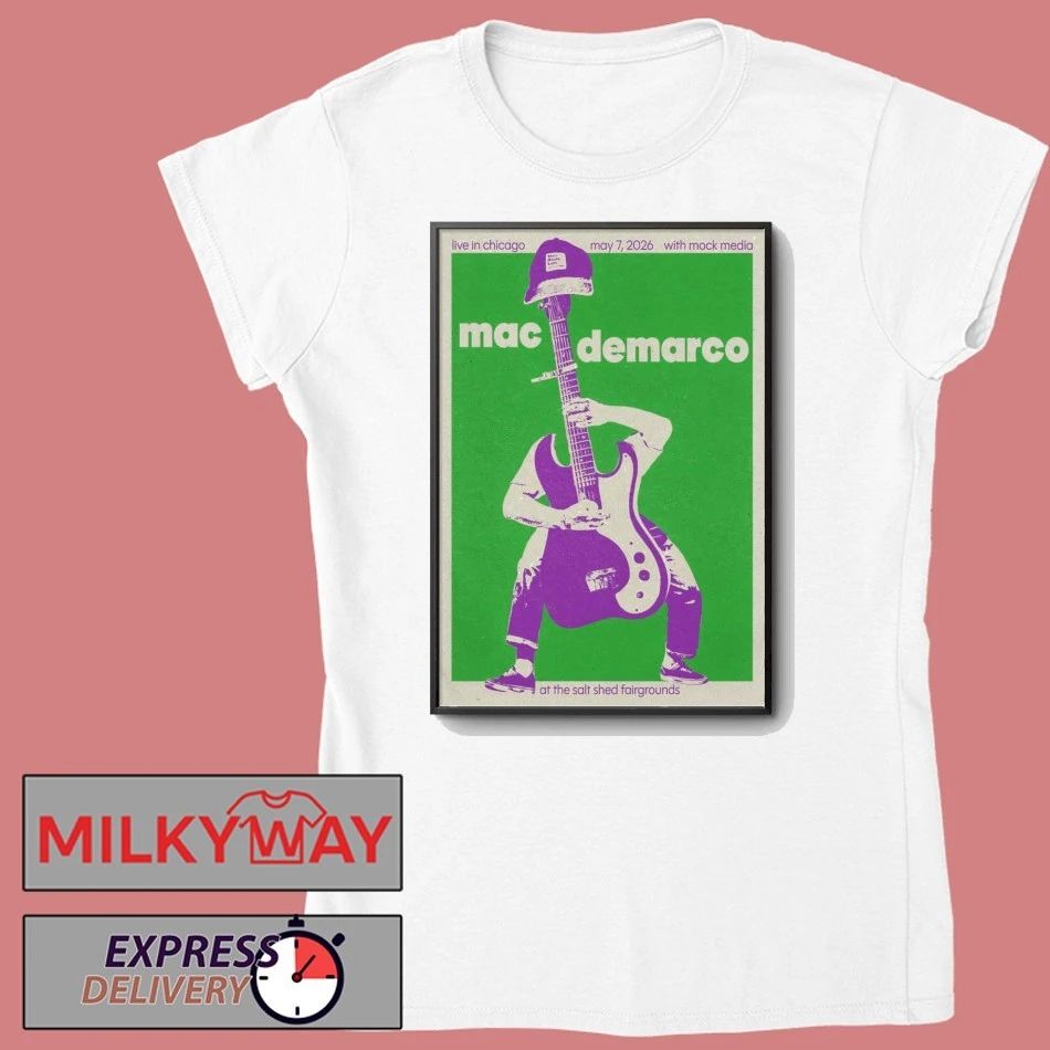 Mac Demarco In Chicago IL On May 7 2026 Tour Poster shirt