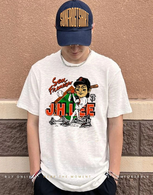 San Francisco Giants Jung Hoo Lee signature caricature shirt