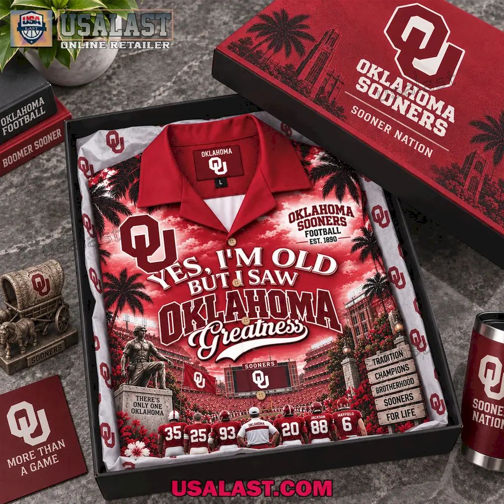Oklahoma Sooners NCAA Football Greatness Legends Hawaiian Shirt