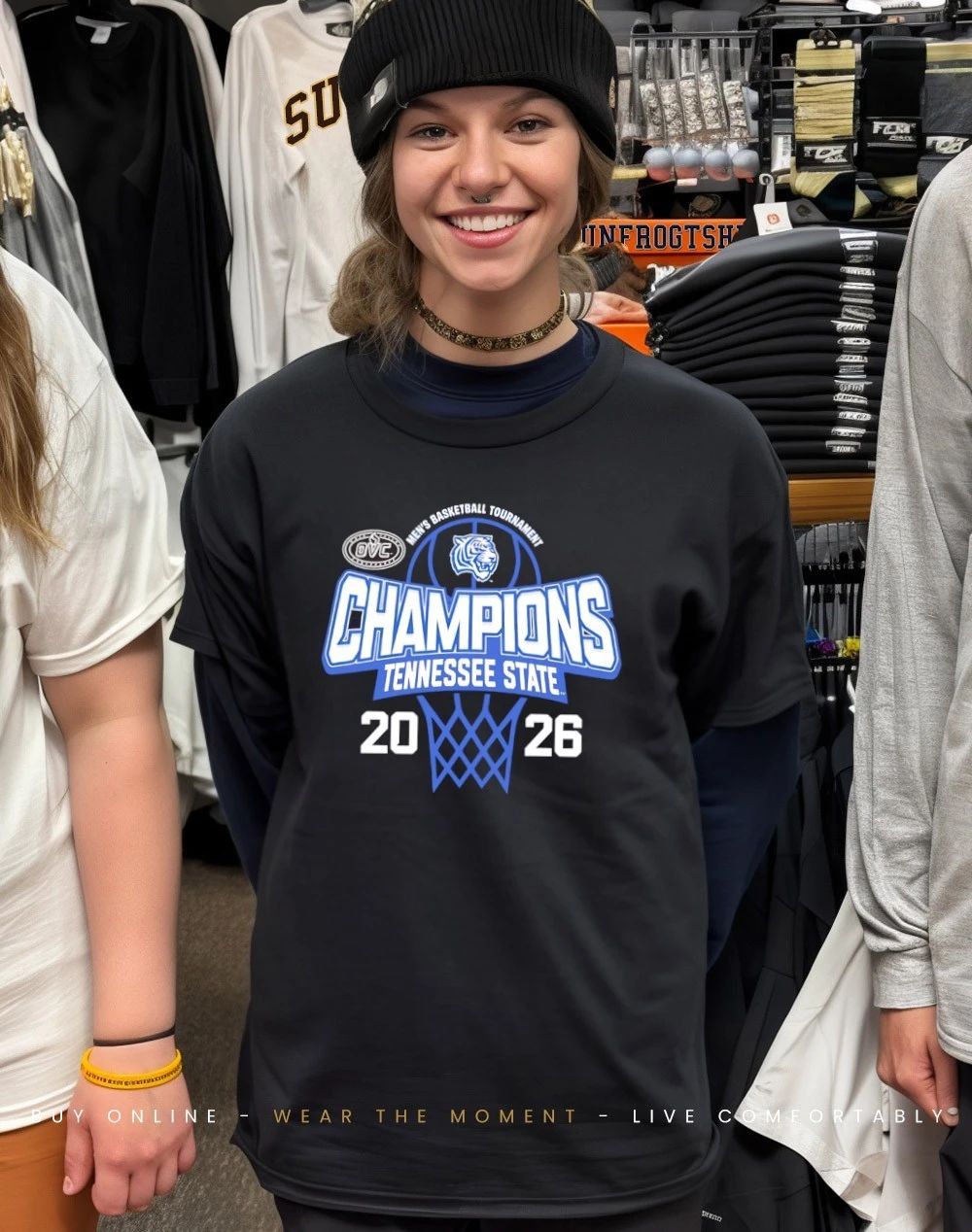 Tennessee State Men’s Basketball 2026 OVC Tournament Champions shirt