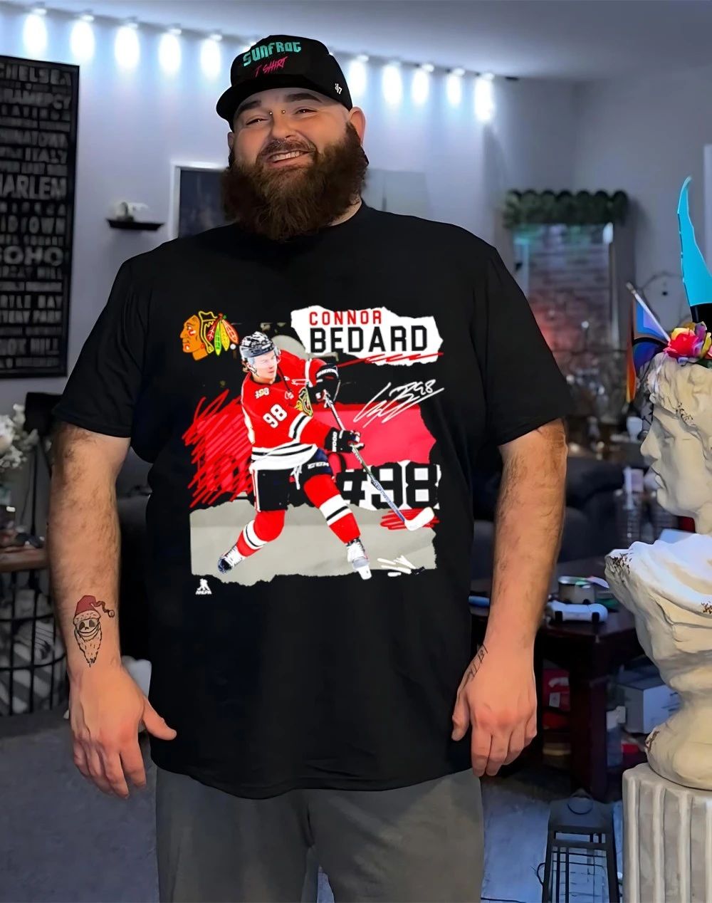 Connor Bedard Chicago Blackhawks Fresh Ice signature shirt