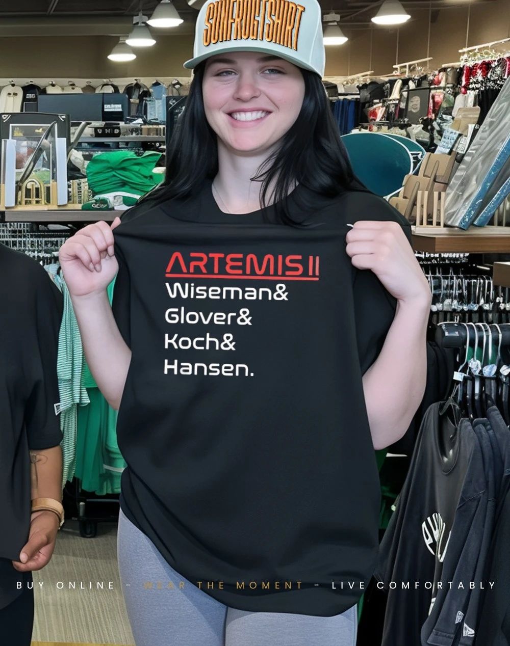 Artemis II Moon Mission Wuseman Glover Koch Hansen shirt