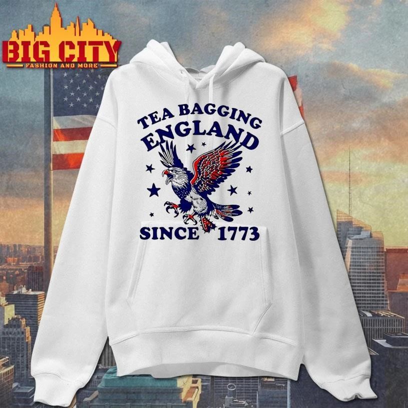 Tea Bagging England since 1773 Patriotic Eagle 4th of July shirt