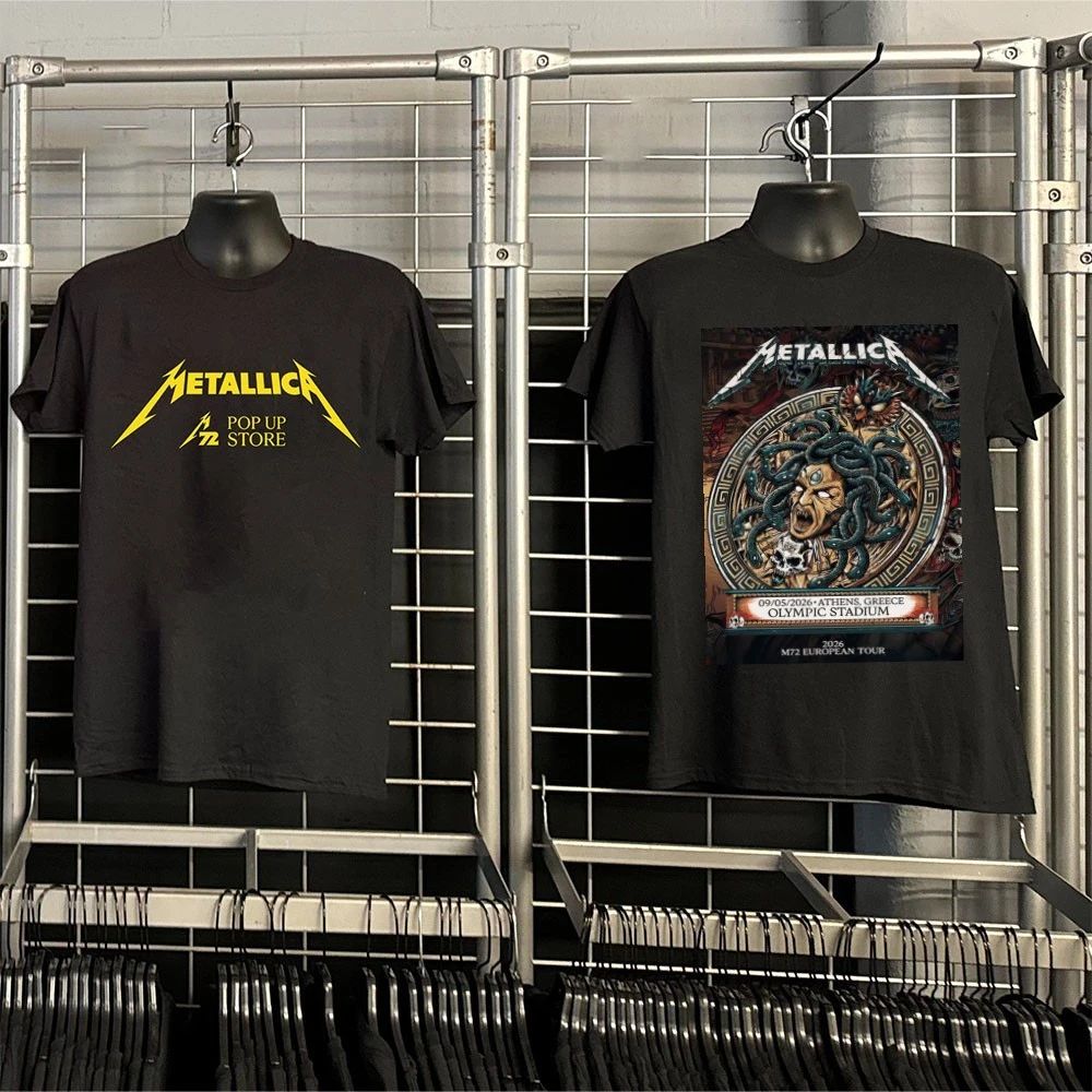 Metallica M72 Athens At Olympic Stadium Greece On May 9 2026 M72 European Tour Medusa Art Poster Shirt – Copy