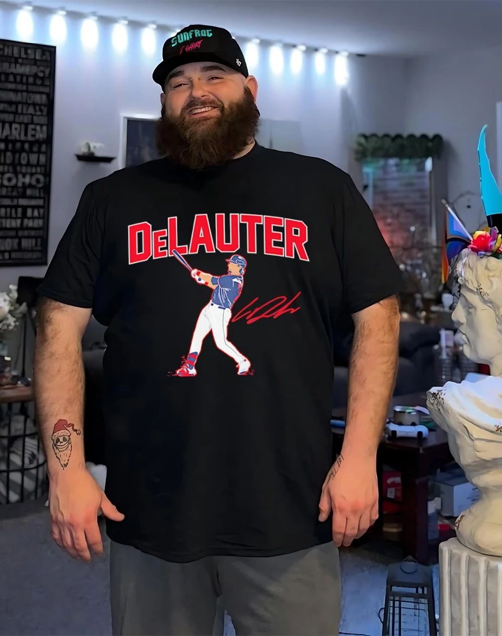 Chase DeLauter Cleveland Guardians Slugger Swing signature shirt