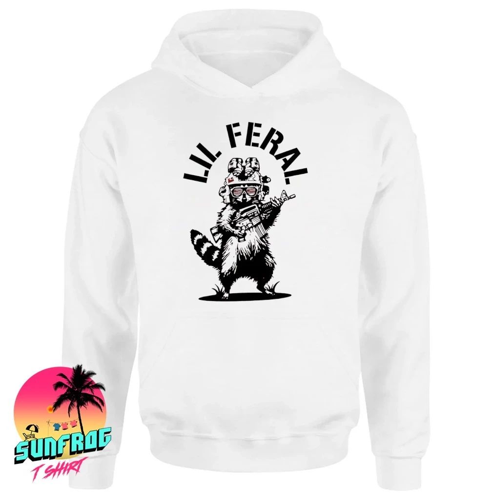 Lil Feral Raccoon Tactical Humor shirt