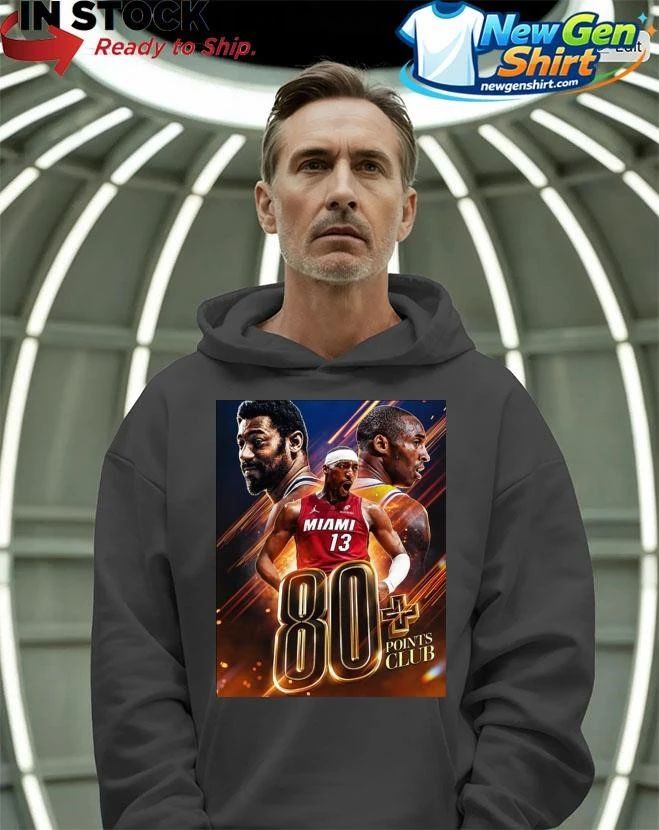 NBA Bam Adebayo Miami Heat 83 Points Club NBA History Shirt