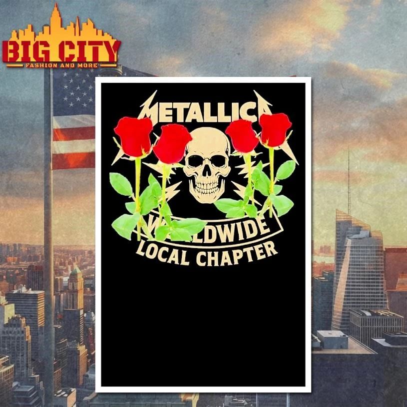 Metallica M72 Rose World Wide Local Chapter Shirt