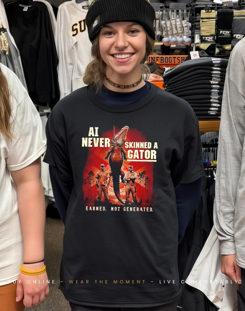 AI never Never Skinned a Gator shirt