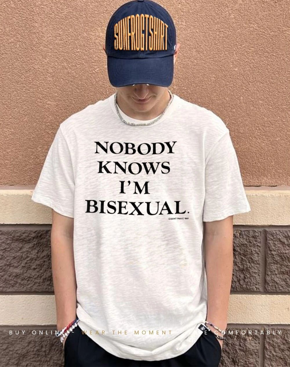 Don’t Panic Nobody knows I’m bisexual shirt