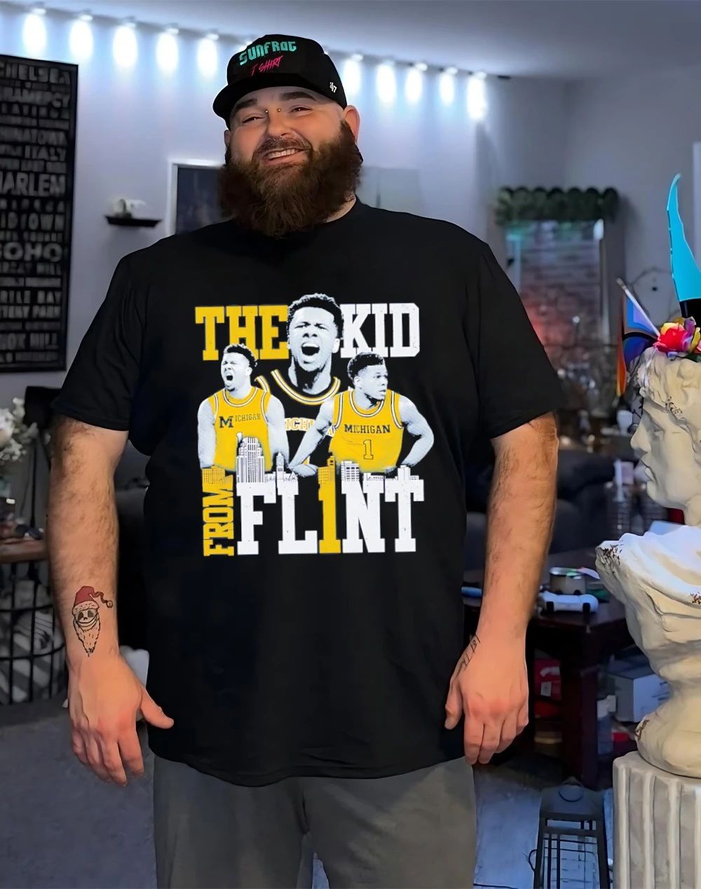 Trey McKenney Michigan Wolverines The Kid from Fl1nt skyline shirt