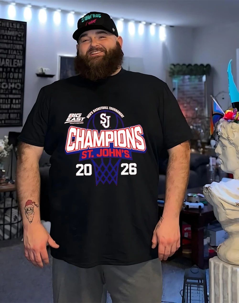 St. John’s Red Storm 2026 Big East Men’s Basketball Tournament Champions logo shirt