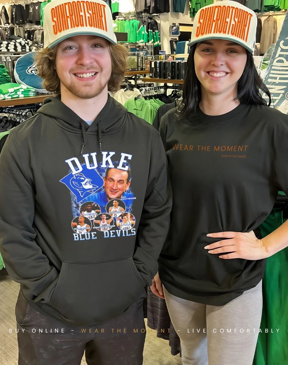 Tommy McBuckets Duke Blue Devil Shirt
