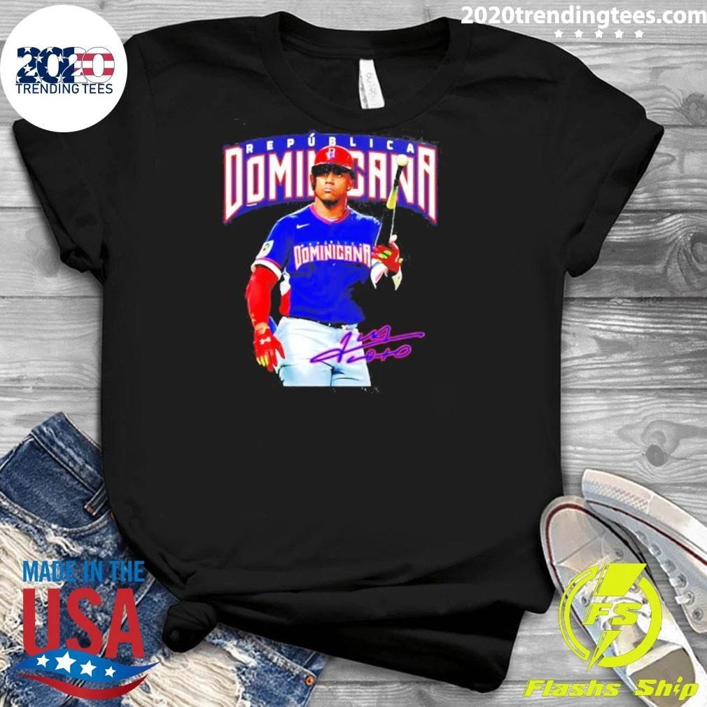 Juan Soto Republica Dominicana Baseball Player Signature Shirt