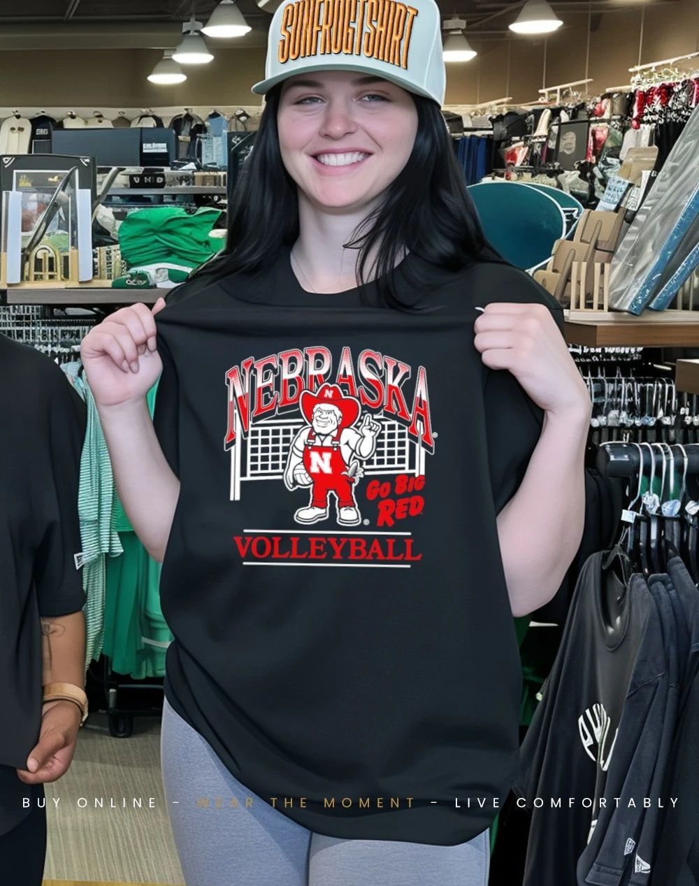 Nebraska Cornhuskers Volleyball go Big Red mascot shirt