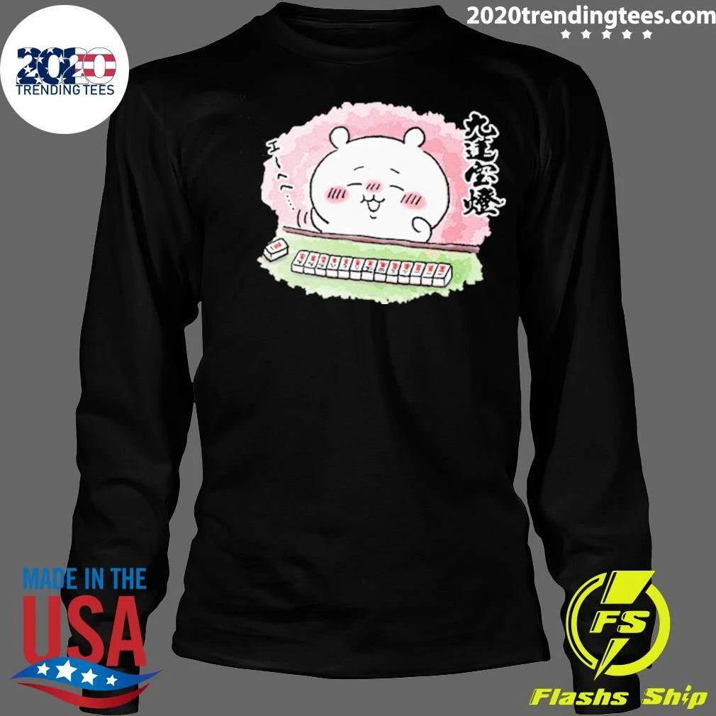Chiikawa Little Eight Usagi Playing Mahjong Chiikawa Merchandise Shirt