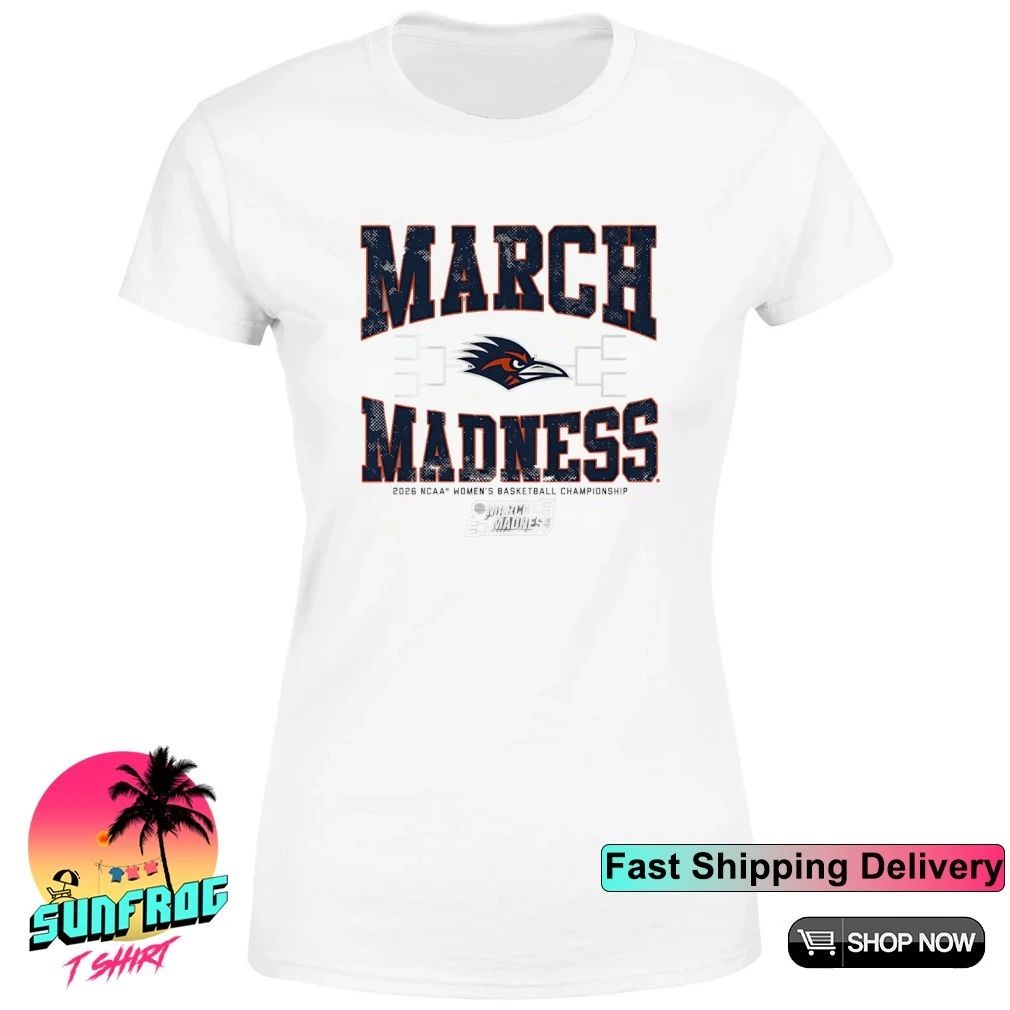 UTSA Roadrunners WBB 2026 March Madness logo shirt