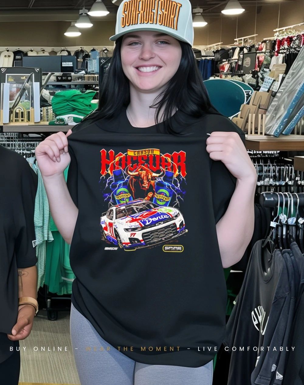 Carson Hocevar E2 Chili’s Car picture collage shirt