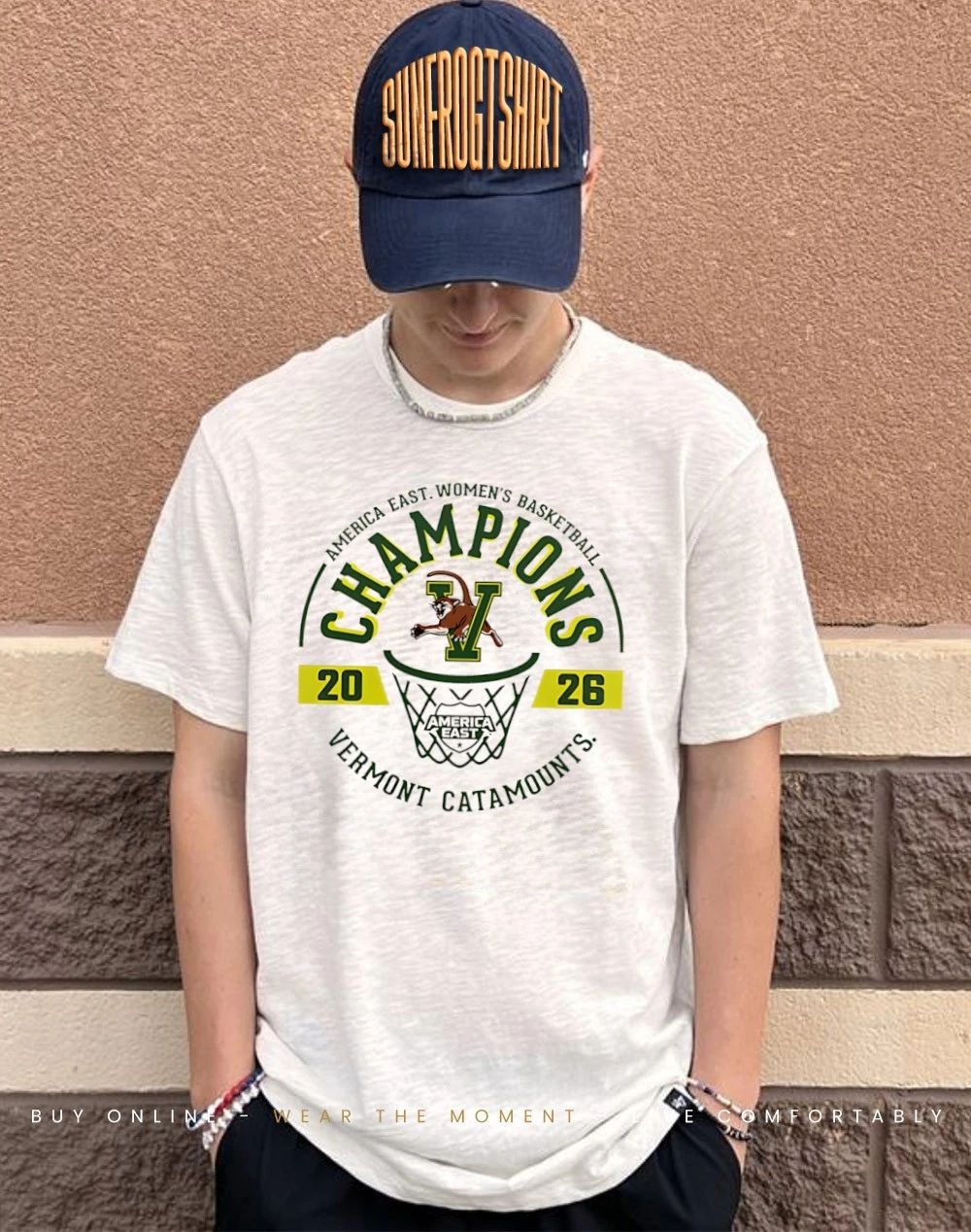 America East Women’s Basketball Champions 2026 Vermont Catamounts logo shirt