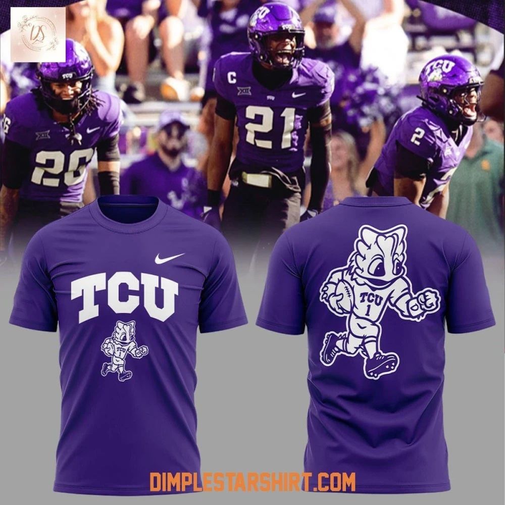 TCU Football SuperFrog 2025 Two Sided Shirt