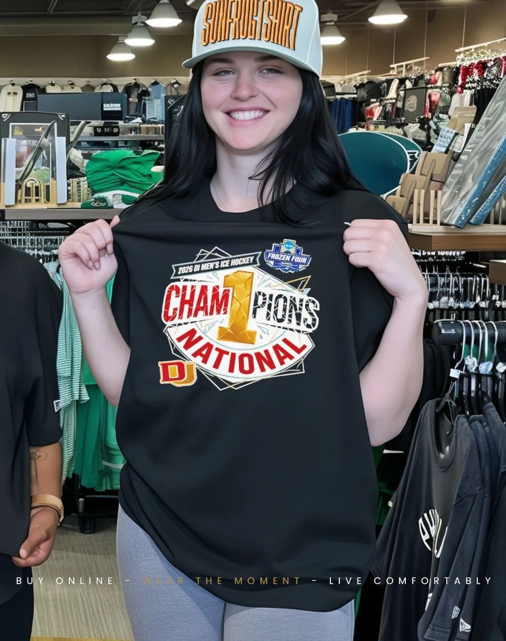 Denver Pioneers 2026 NCAA DI Men’s Ice Hockey Frozen Four National Champions Las Vegas no one shirt