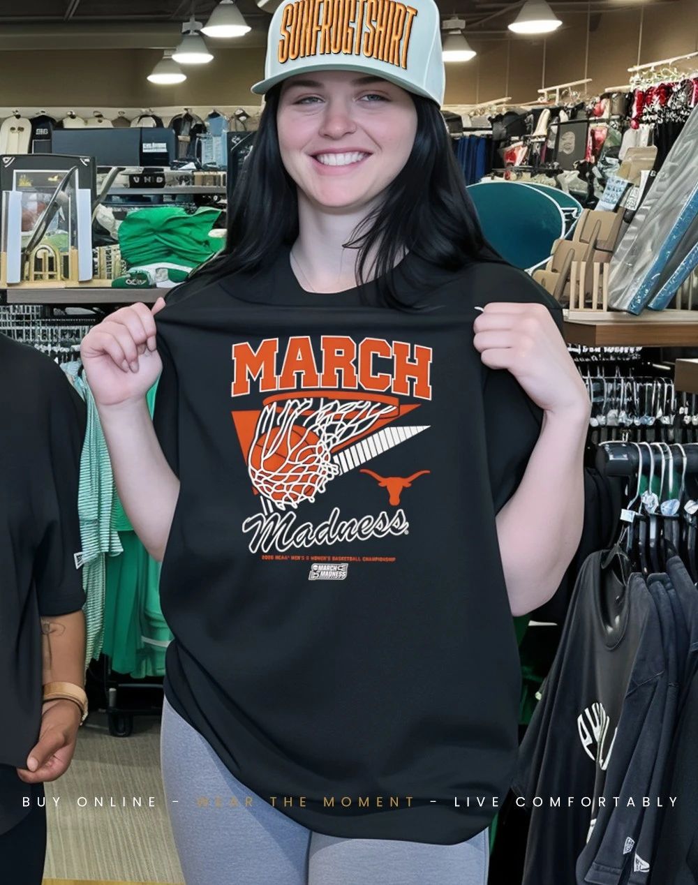 Texas Longhorns MBB & WBB 2026 March Madness Retro Swish shirt