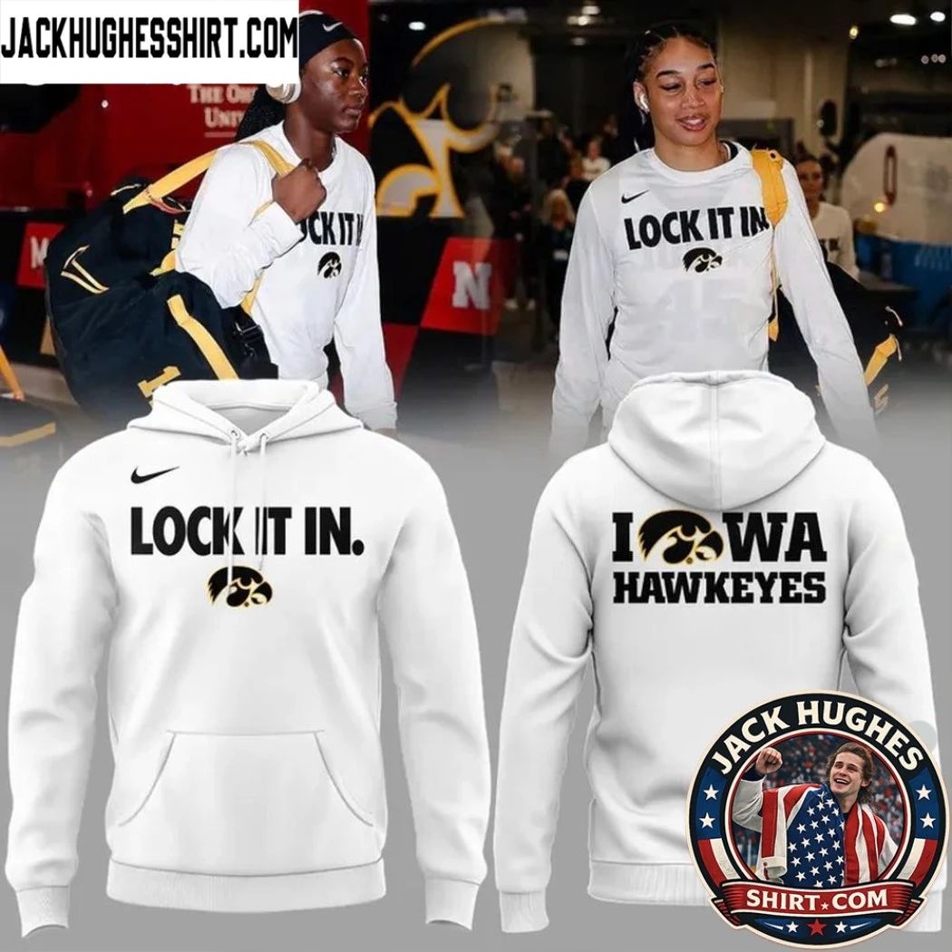 Iowa Hawkeyes Women’s Basketball Special 2026 Lock It In Logo Two Sided Graphic T-Shirt