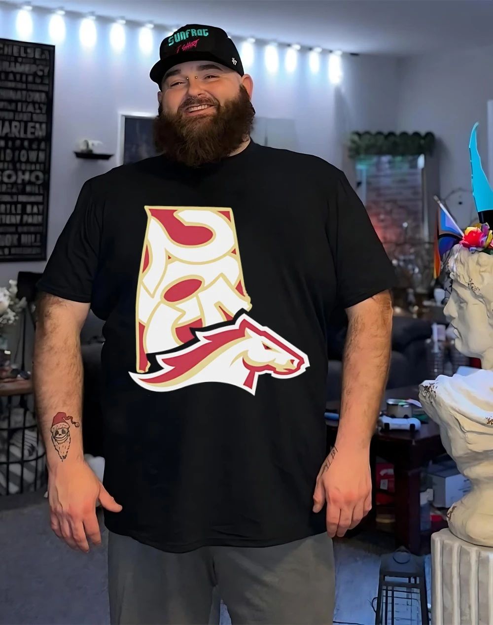 2026 UFL Birmingham Stallions 205 Area Code map shirt