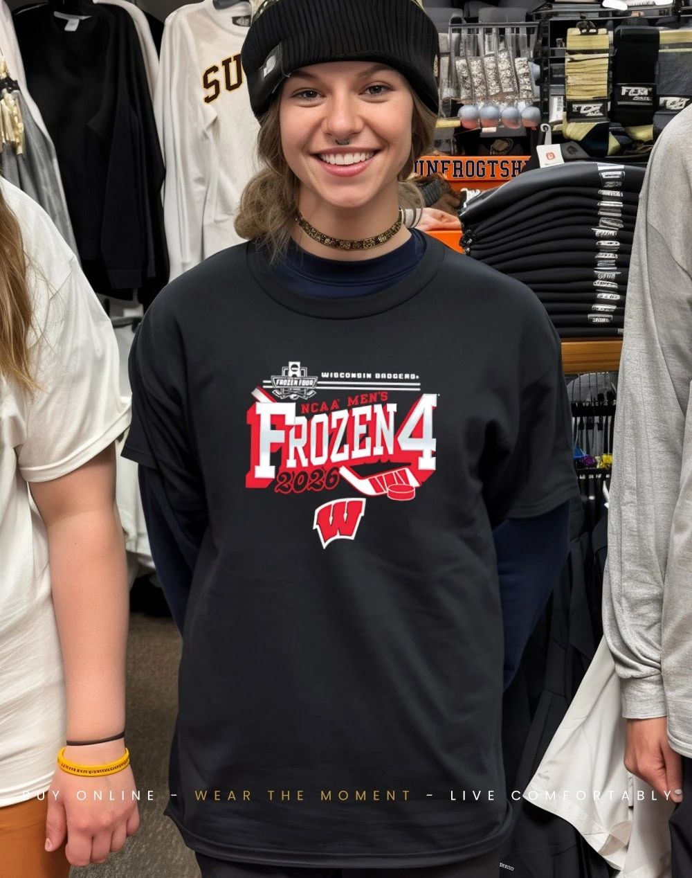 Wisconsin Badgers Men’s Ice Hockey Frozen Four Bound 2026 shirt