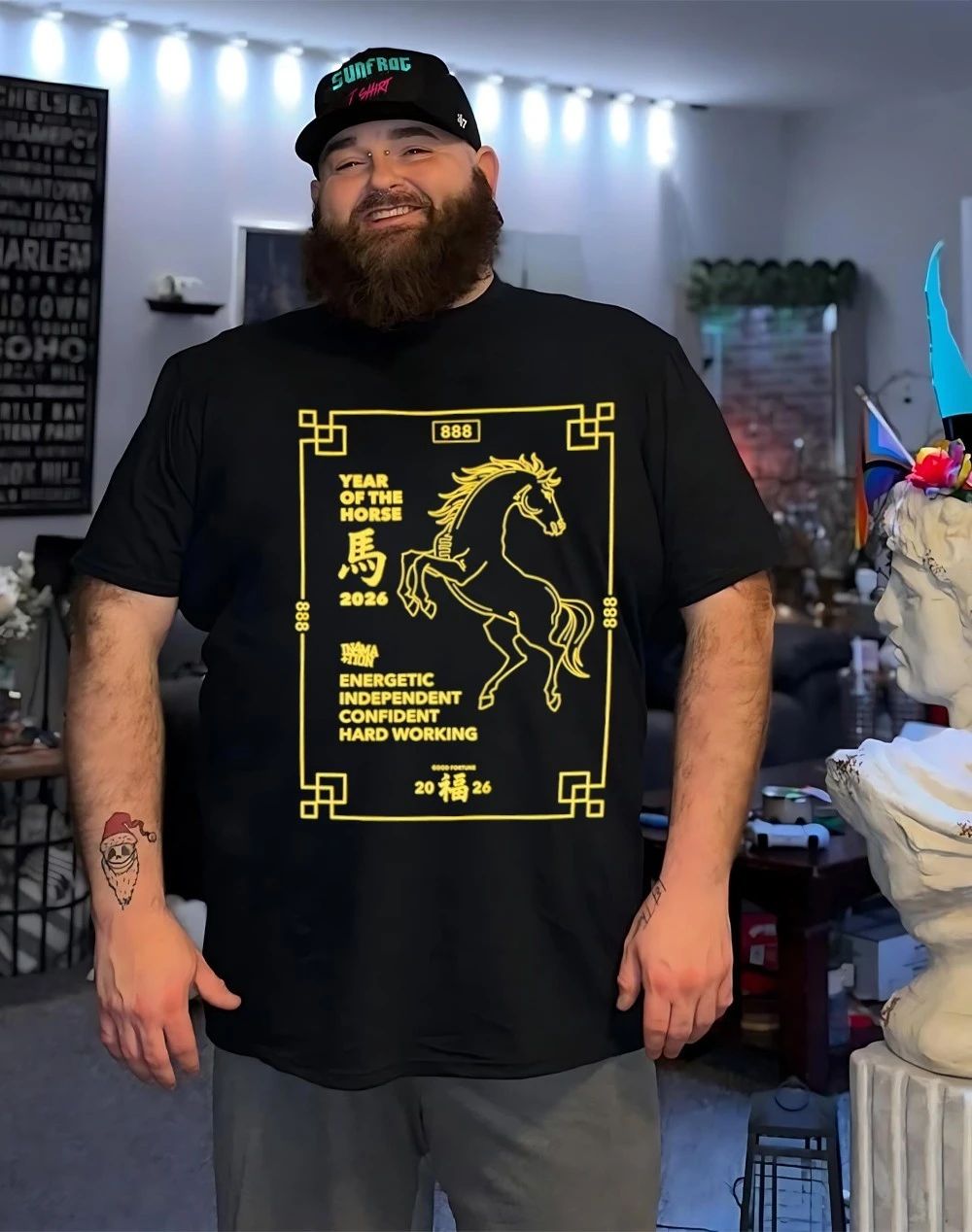 Year of the horse 2026 energetic independent confident hard working shirt