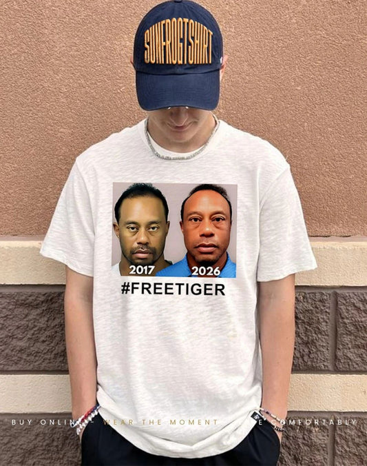 Tiger Woods Mugshot 2017 2026 American Shirt