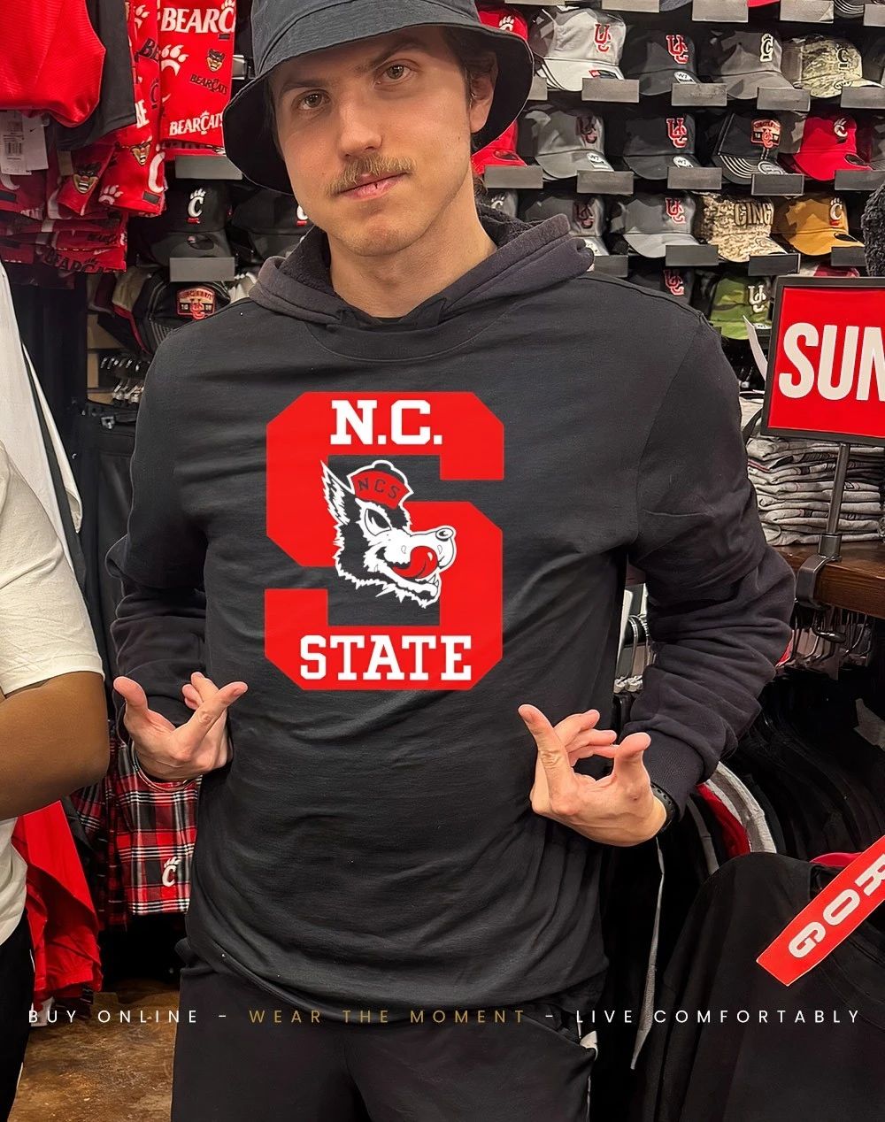 Nc state will wade slobbering wolf shirt