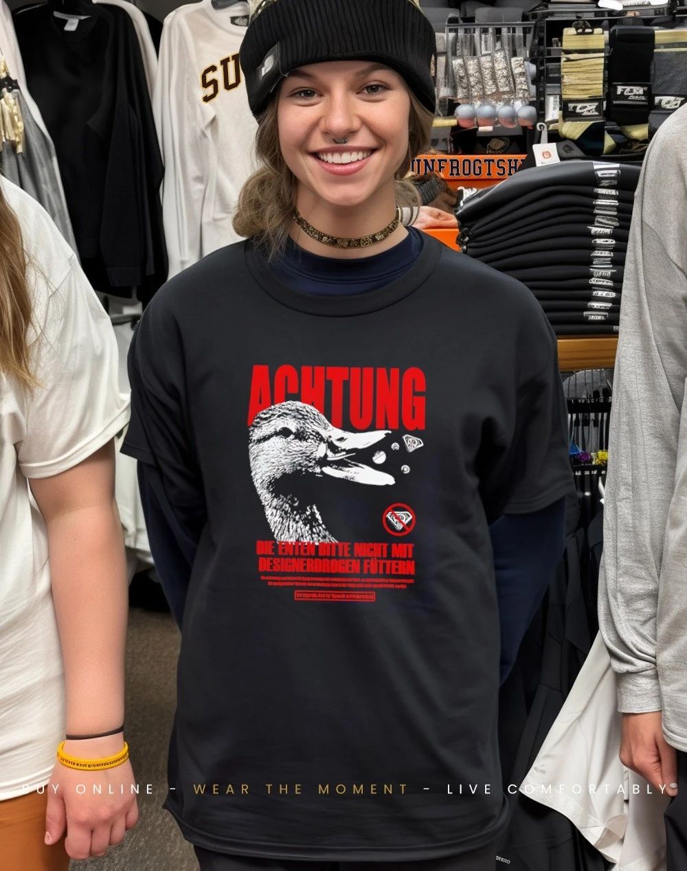 Actung Die Enten bitte nicht mit shirt