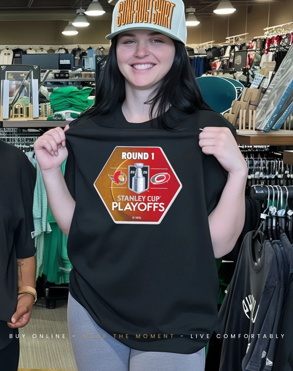 Carolina Hurricanes vs Ottawa Senators Stanley Cup 2026 logos shirt