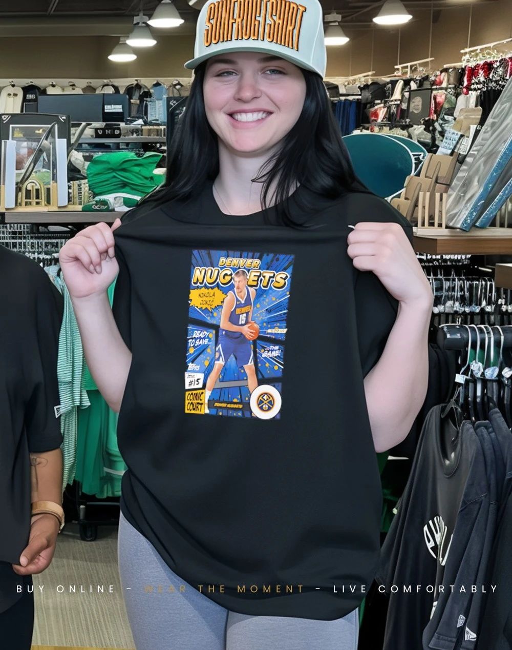 Nikola Jokić Denver Nuggets Comic Court shirt