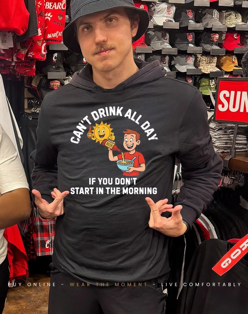 Can’t drink all day if you don’t start in the morning shirt