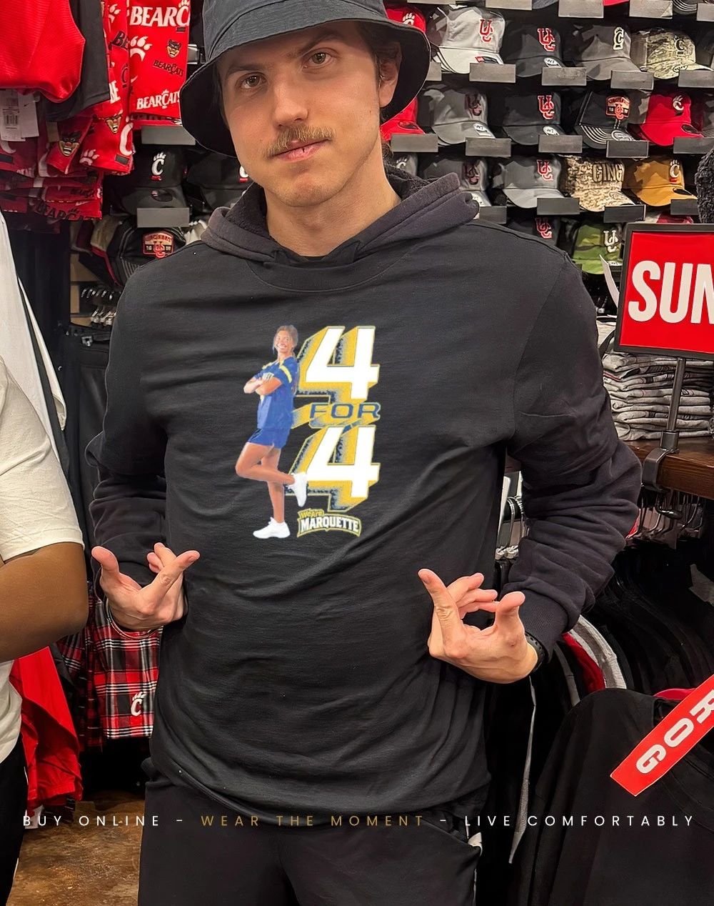 Dani Serrano we are Marquette 4 for 4 shirt