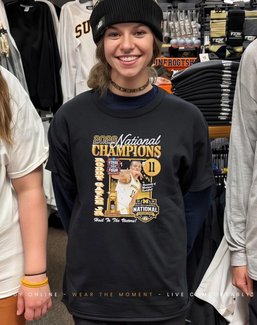 Roddy Gayle Jr 2026 Michigan Men’s Basketball National Champions shirt