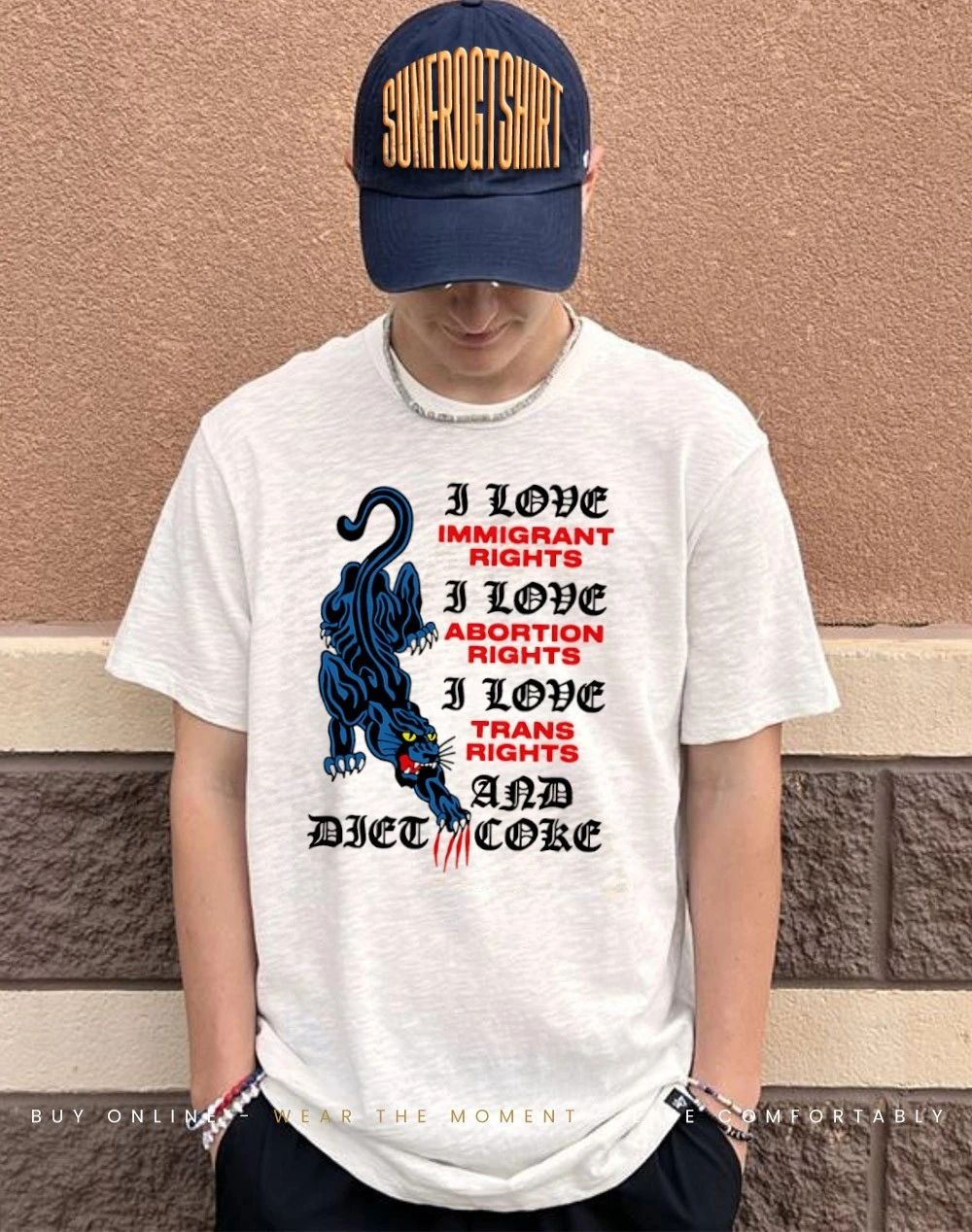 I Love Immigrant Abortion Trans Rights and Diet Coke shirt