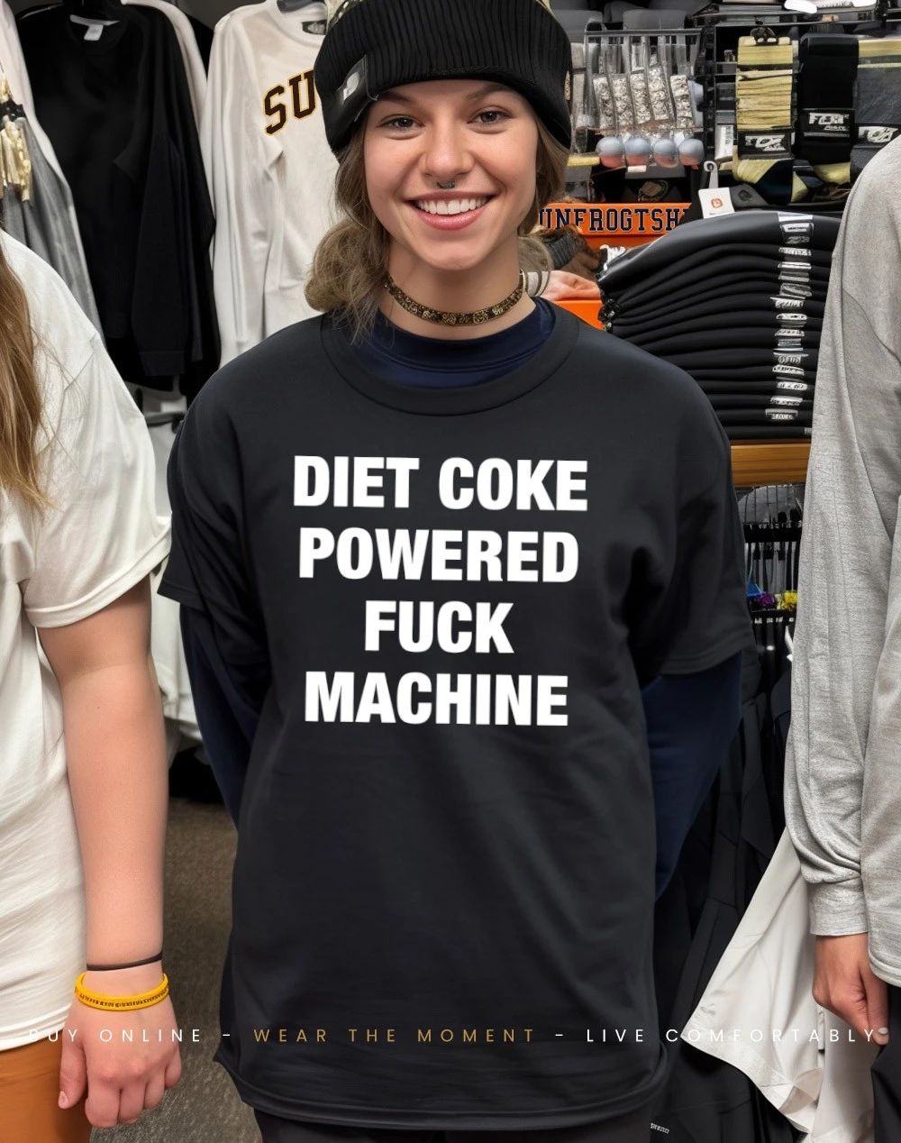 Diet Coke soda powered fuck machine shirt