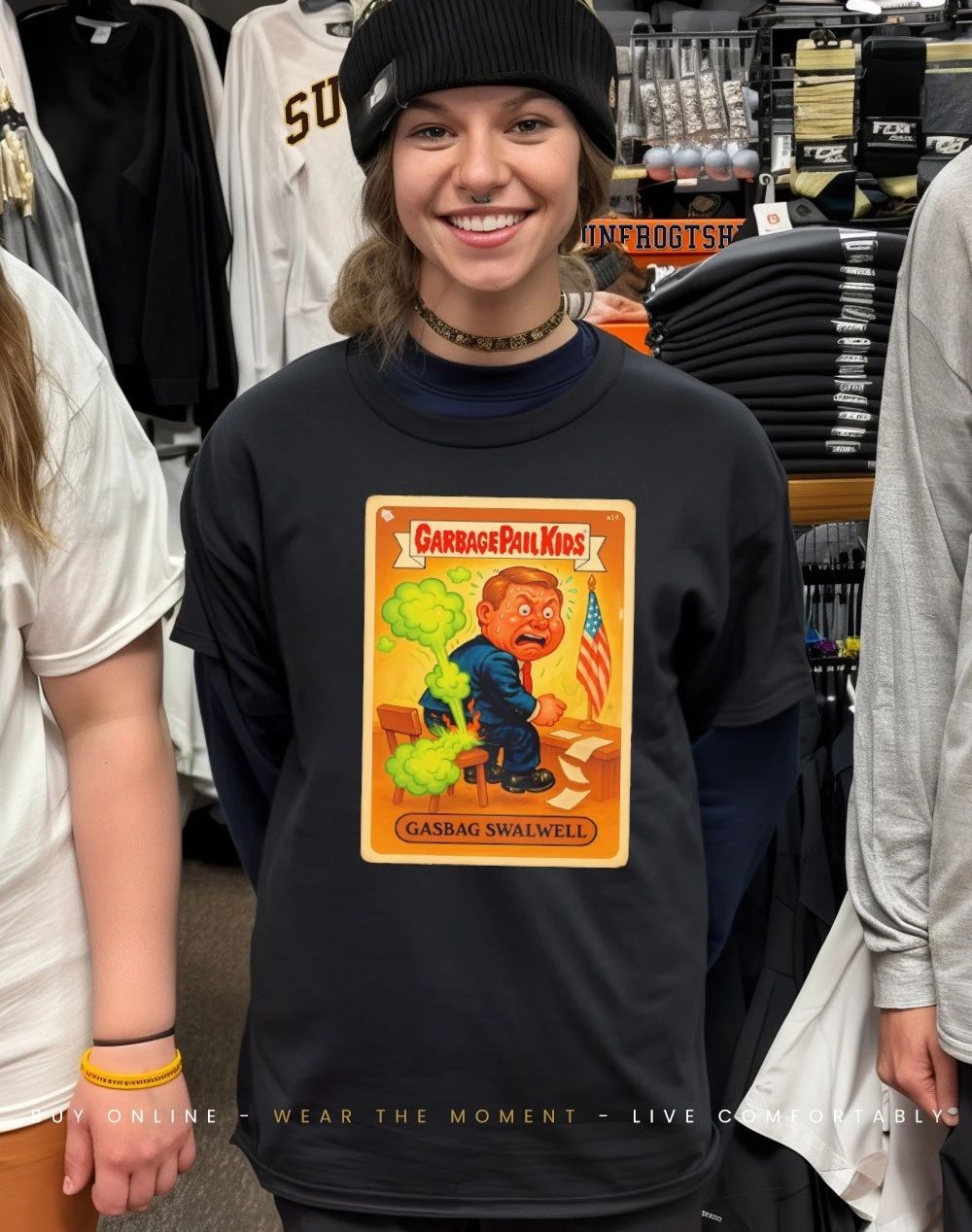 Garbage Pail Kids gasbag Eric Swalwell shirt