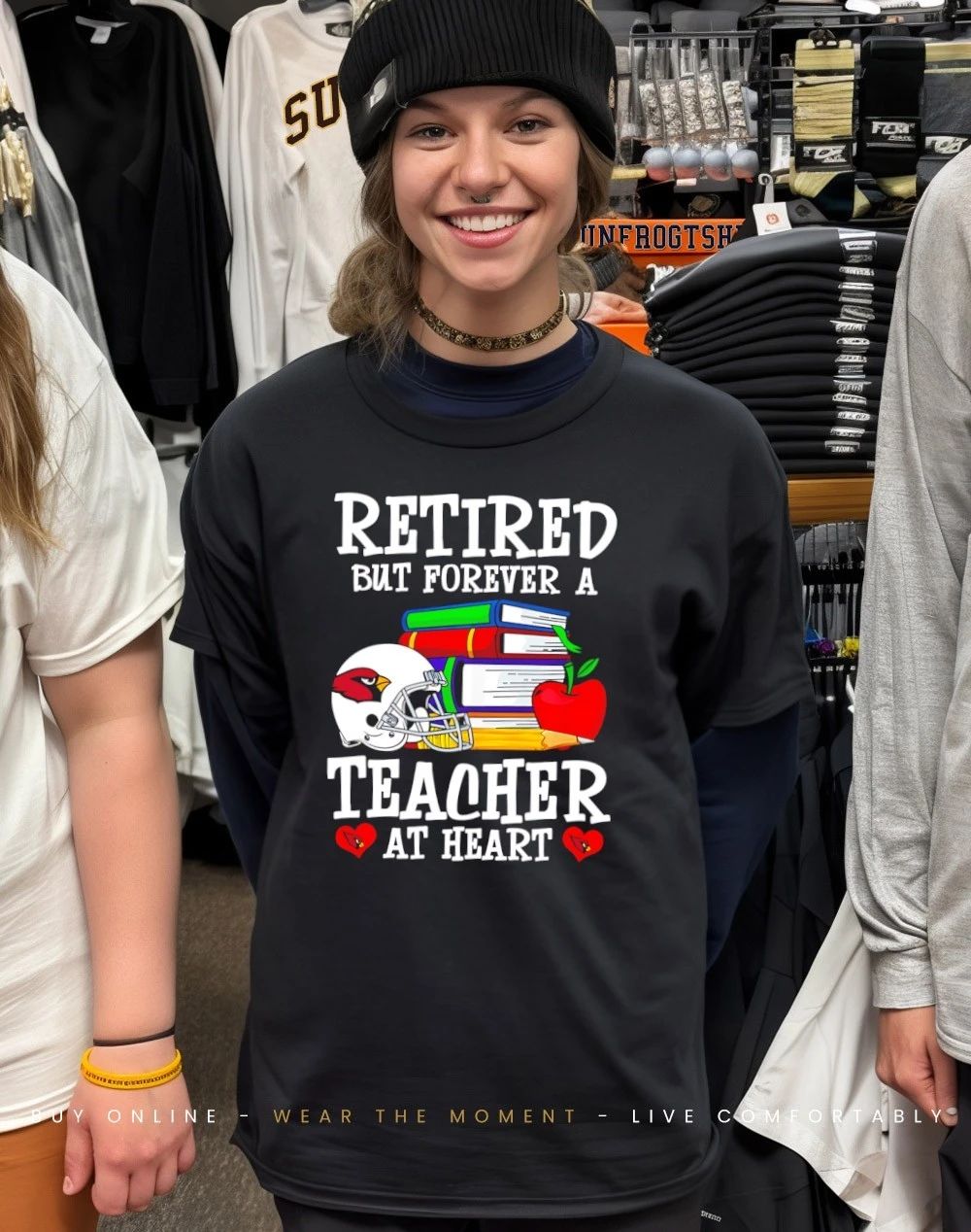 Arizona Cardinals Retired But Forever a Teacher At Heart shirt