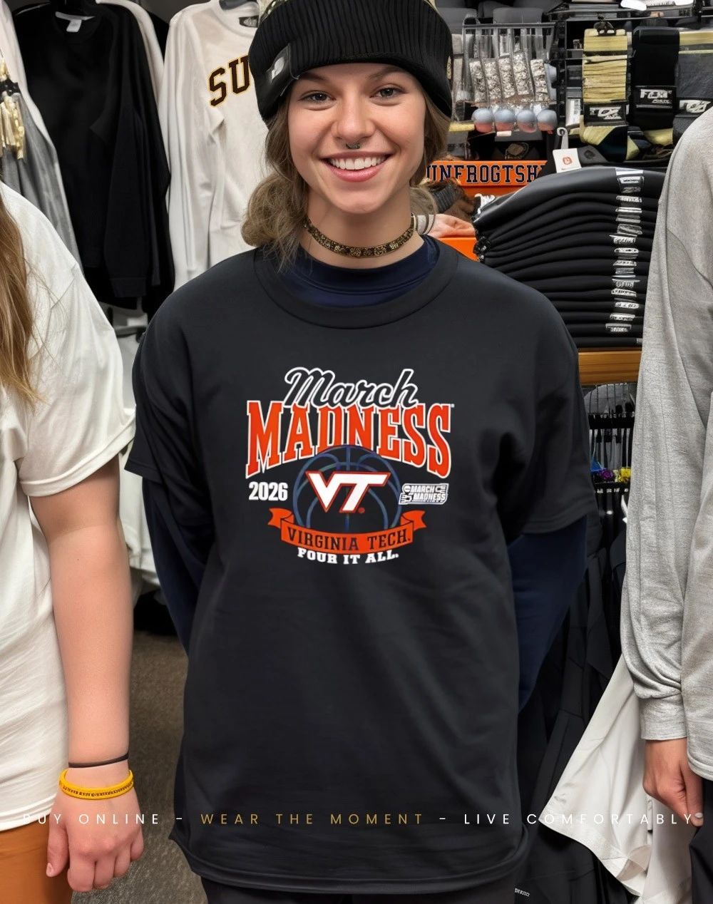Virginia Tech Hokies March Madness 2026 NCAA Women’s Basketball Four It All shirt