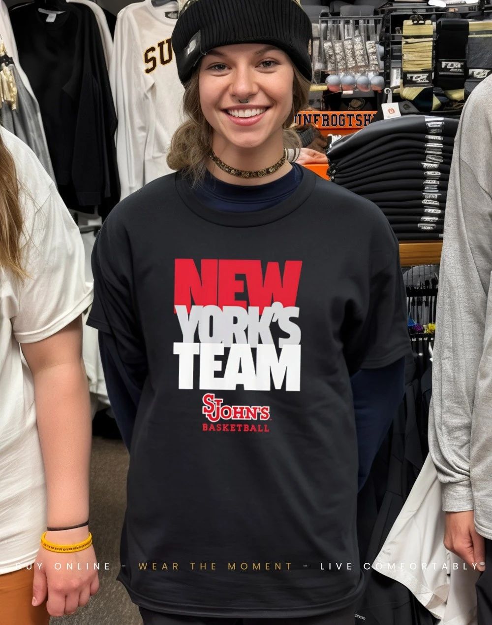 St. John’s Basketballl New York’s Team Text Stack shirt