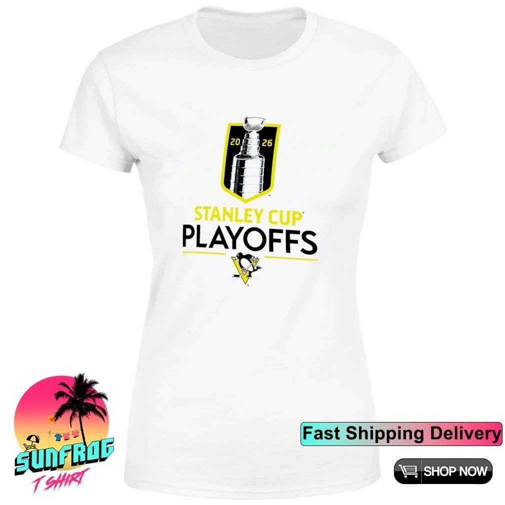 Pittsburgh Penguins 2026 NHL Stanley Cup Playoffs Tan trophy shirt